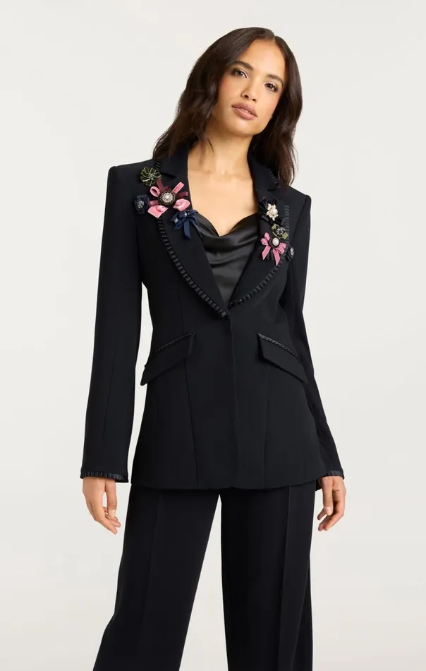 Women Jaden Blazer Blackmulti Cinq Sept Blazers