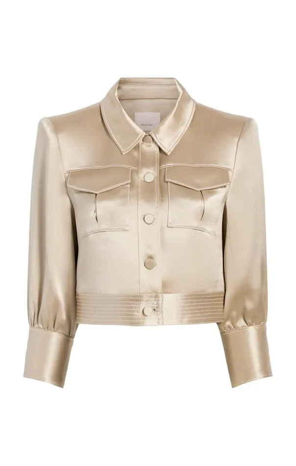 Women Jenson Jacket Khakiivory Cinq Sept Jackets