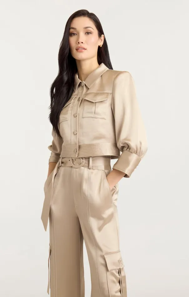 Women Jenson Jacket Khakiivory Cinq Sept Jackets