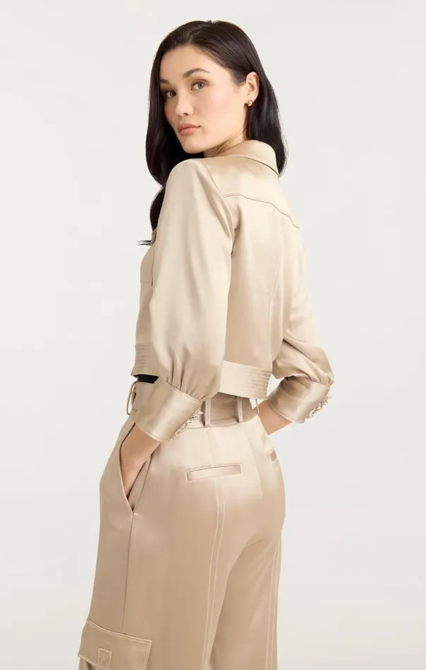 Women Jenson Jacket Khakiivory Cinq Sept Jackets