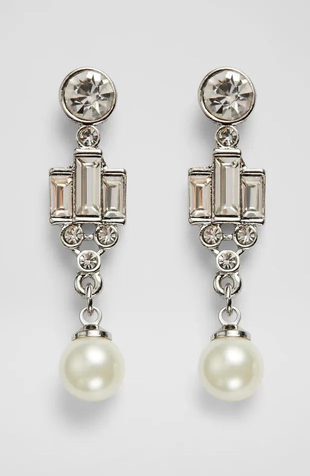 Women Jewellery LKBennett Kiara Crystal And Pearl Art DecoStyle Earrings Women Jewellery LKBennett Kiara Crystal And Pearl Art DecoStyle Earrings