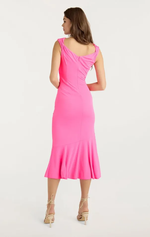 Women Julieta Dress Electricpink Cinq Sept Midi