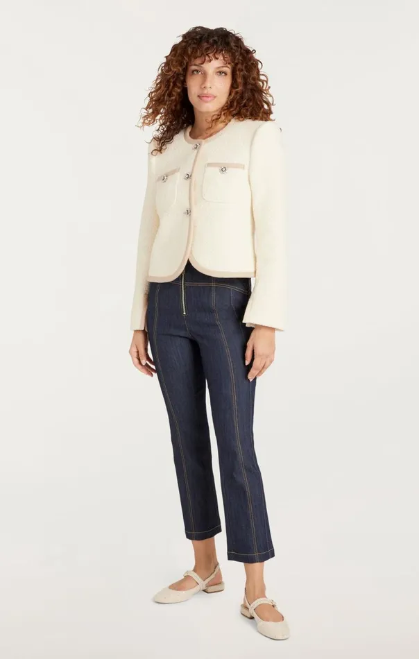 Women Junia Jacket Ivory Cinq Sept Jackets