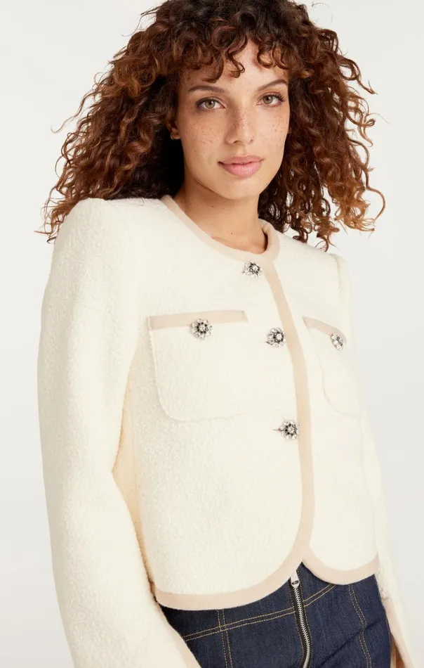 Women Junia Jacket Ivory Cinq Sept Jackets