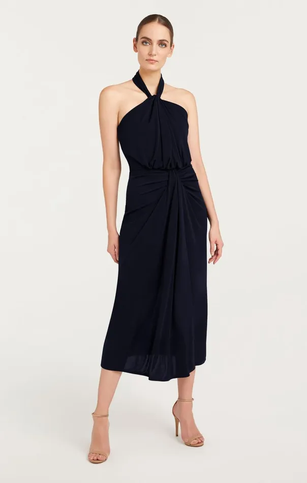 Women Kaily Dress Navy Cinq Sept Midi