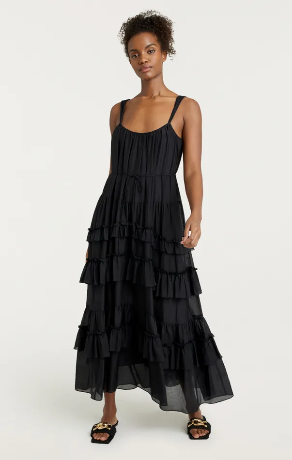 Women Kandra Dress Black Cinq Sept Midi