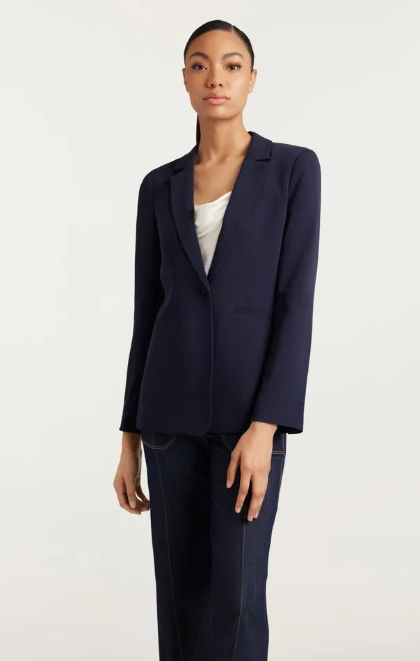 Women Karlie Blazer Navy Cinq Sept Blazers