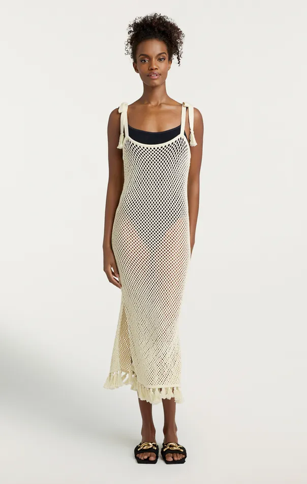 Women Kerry Dress Ivory Cinq Sept Coverups