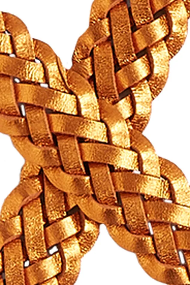 Women King Louie Glitter Braid Belt Syrup 8211 Belt