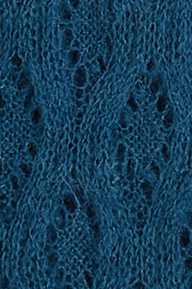 Women King Louie Scarf Ajour Carre Storm Blue 8211 Carre