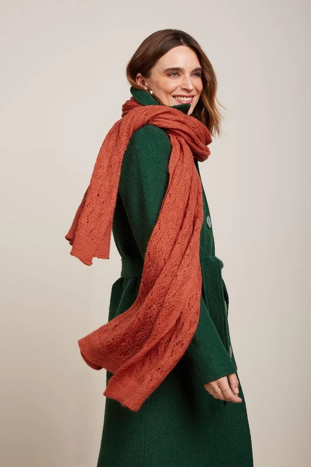 Women King Louie Scarf Ajour Carre Summer Fig 8211 Carre