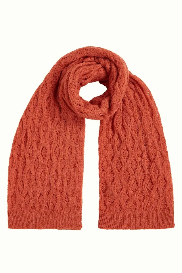 Women King Louie Scarf Ajour Carre Summer Fig 8211 Carre