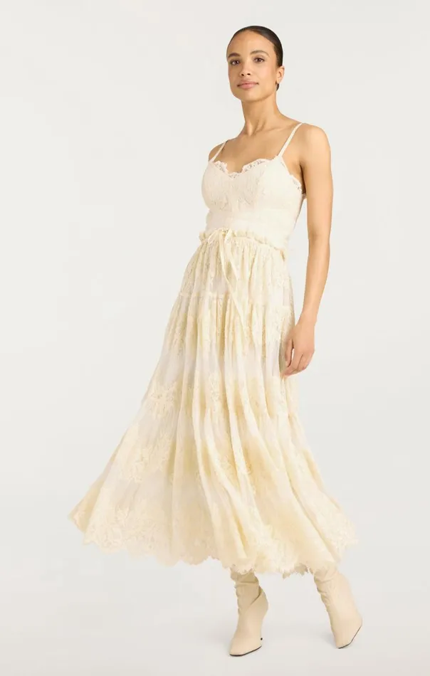 Women Lana Dress Gardenia Cinq Sept Midi