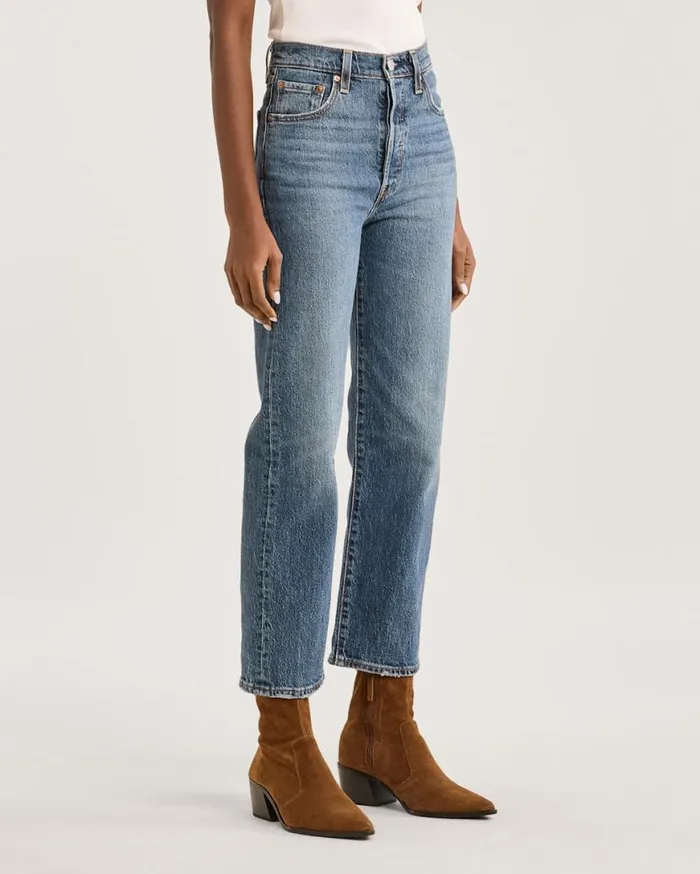 Women LEVI039S RIBCAGE STRAIGHT ANKLE JEANS Valley View Pendleton Pants and Shorts
