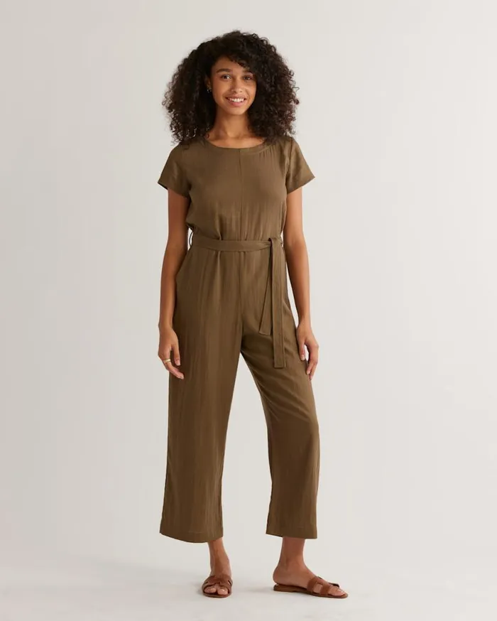 Women LILA LINENBLEND JUMPSUIT Dried Basil Pendleton Pants and Shorts
