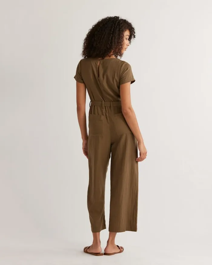 Women LILA LINENBLEND JUMPSUIT Dried Basil Pendleton Pants and Shorts