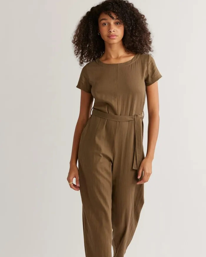 Women LILA LINENBLEND JUMPSUIT Dried Basil Pendleton Pants and Shorts