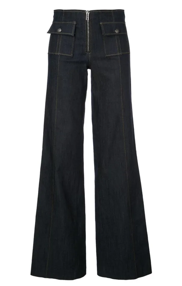 Women Long Azure Pant Indigo Cinq Sept Pants