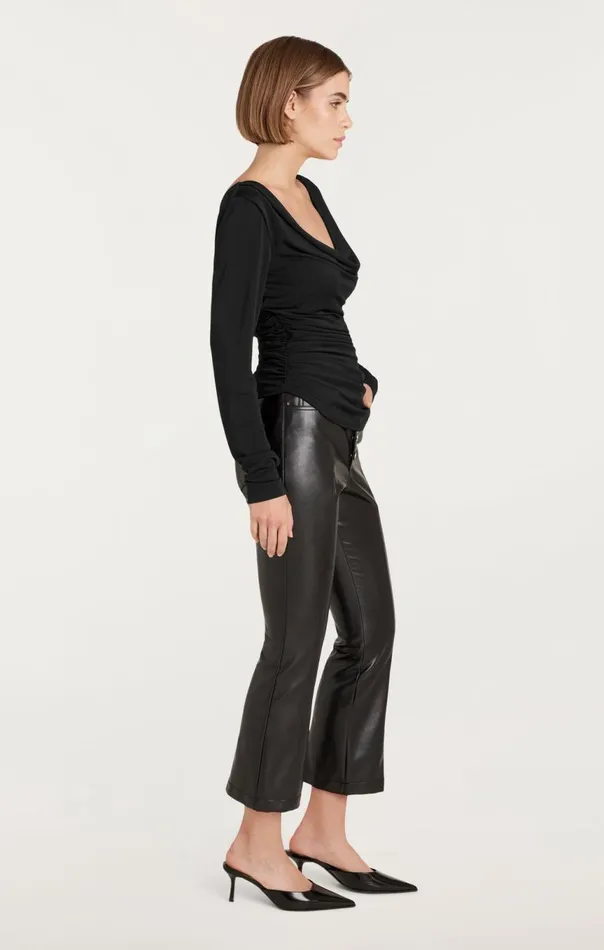 Women Long Sleeve Cherise Top Black Cinq Sept Long Sleeve Tops