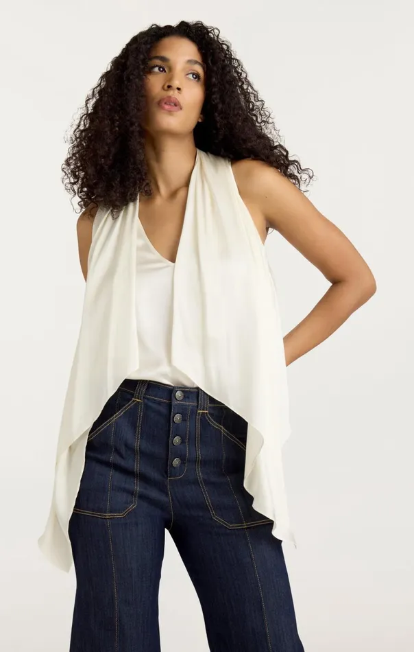 Women Louella Top Ivory Cinq Sept Tank Tops and Camisoles