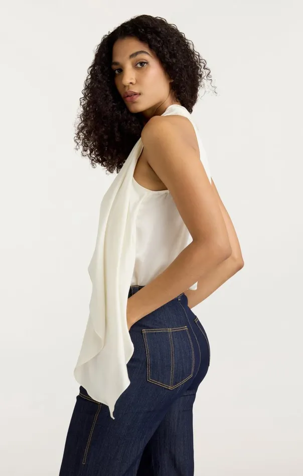 Women Louella Top Ivory Cinq Sept Tank Tops and Camisoles