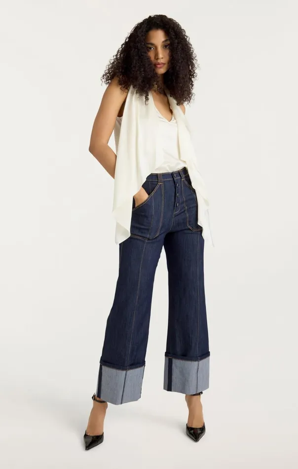 Women Louella Top Ivory Cinq Sept Tank Tops and Camisoles
