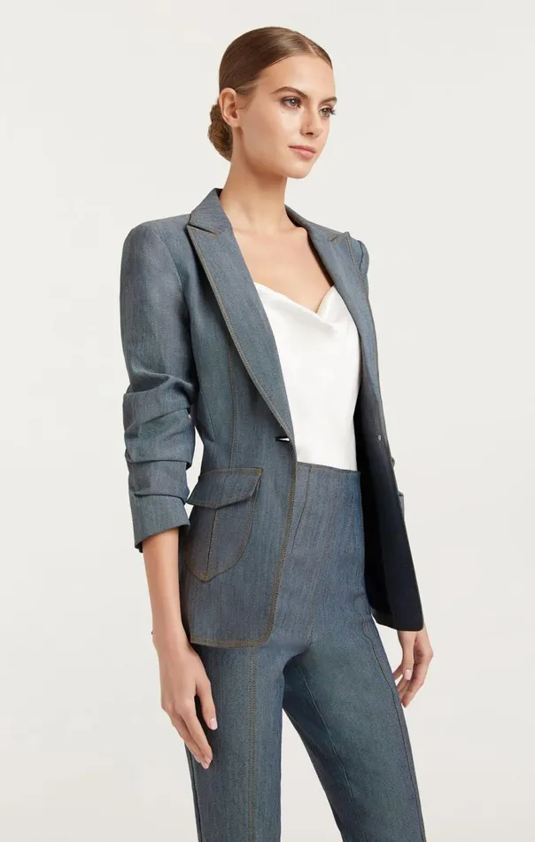 Women Louisa Blazer Lightindigo Cinq Sept Blazers