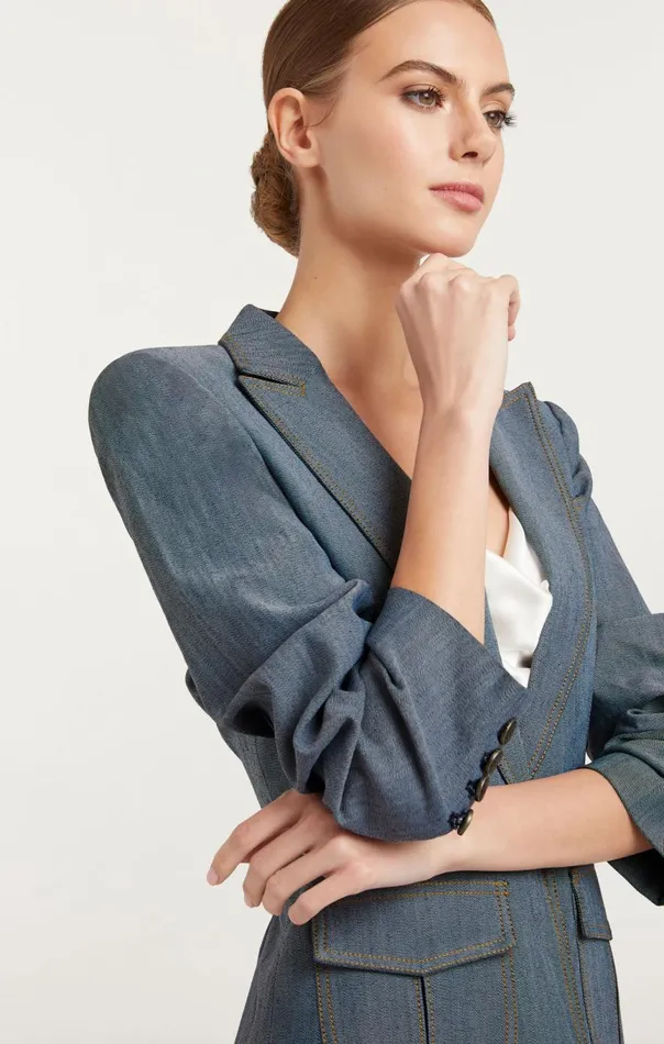 Women Louisa Blazer Lightindigo Cinq Sept Blazers