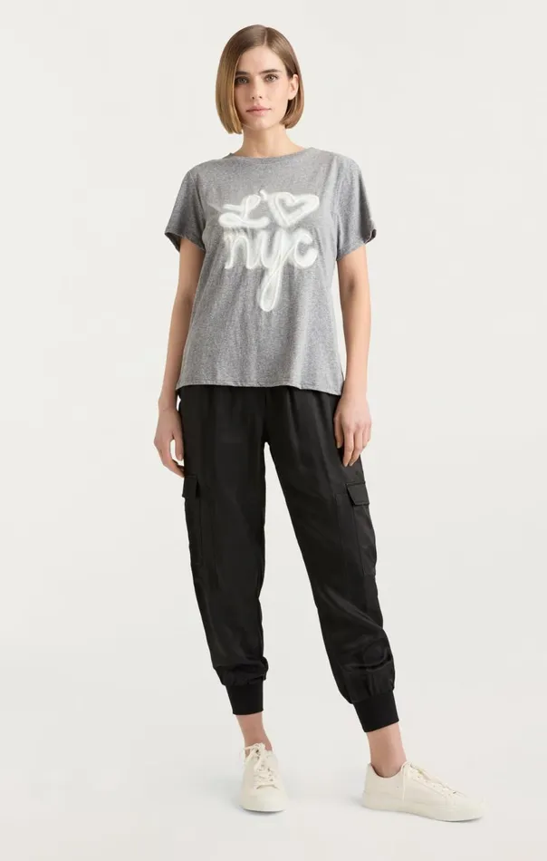 Women Love NYC Tee Heathergreywhite Cinq Sept Tees