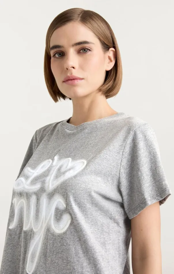 Women Love NYC Tee Heathergreywhite Cinq Sept Tees
