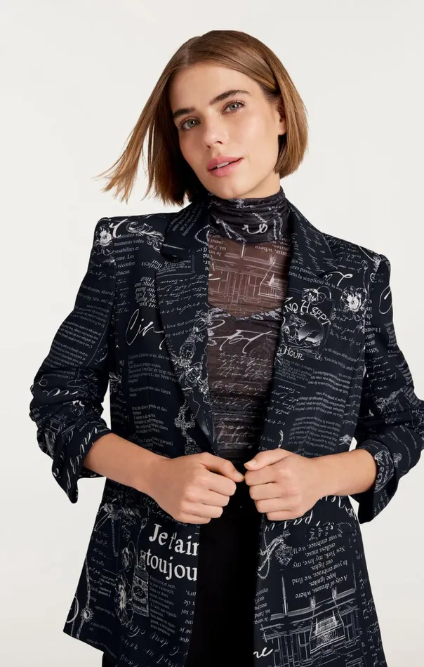 Women Love Stories Kylie Blazer Blackwhite Cinq Sept Blazers