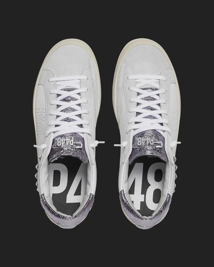 Women Low Tops P448 John LilacStud Women Low Tops P448 John LilacStud
