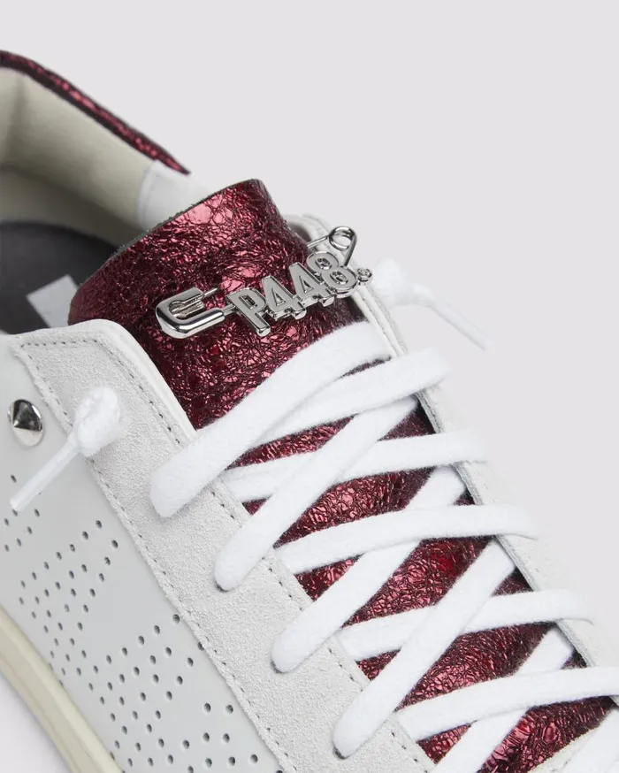 Women Low Tops P448 John MaroonStud Women Low Tops P448 John MaroonStud