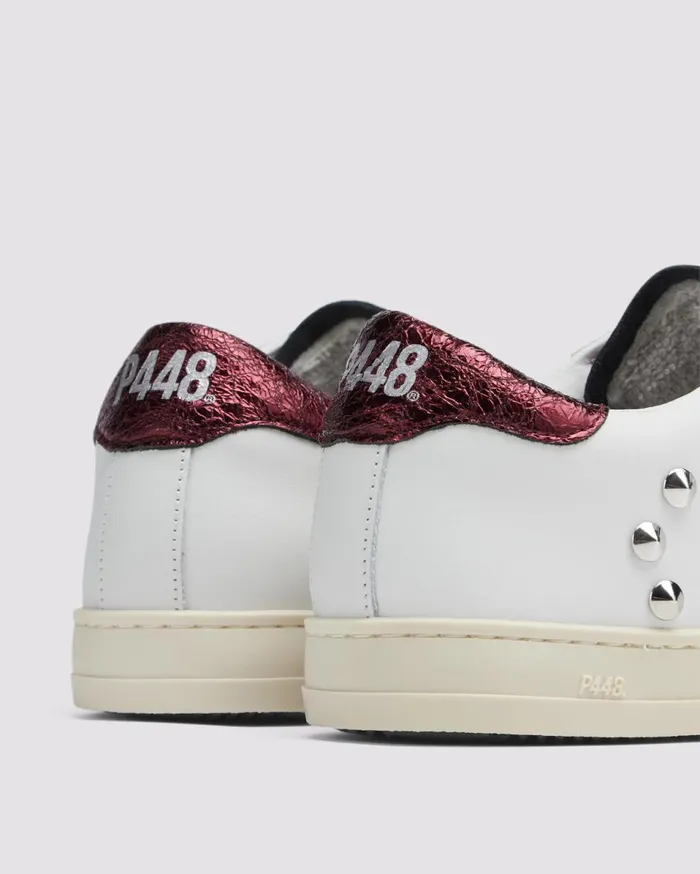 Women Low Tops P448 John MaroonStud Women Low Tops P448 John MaroonStud