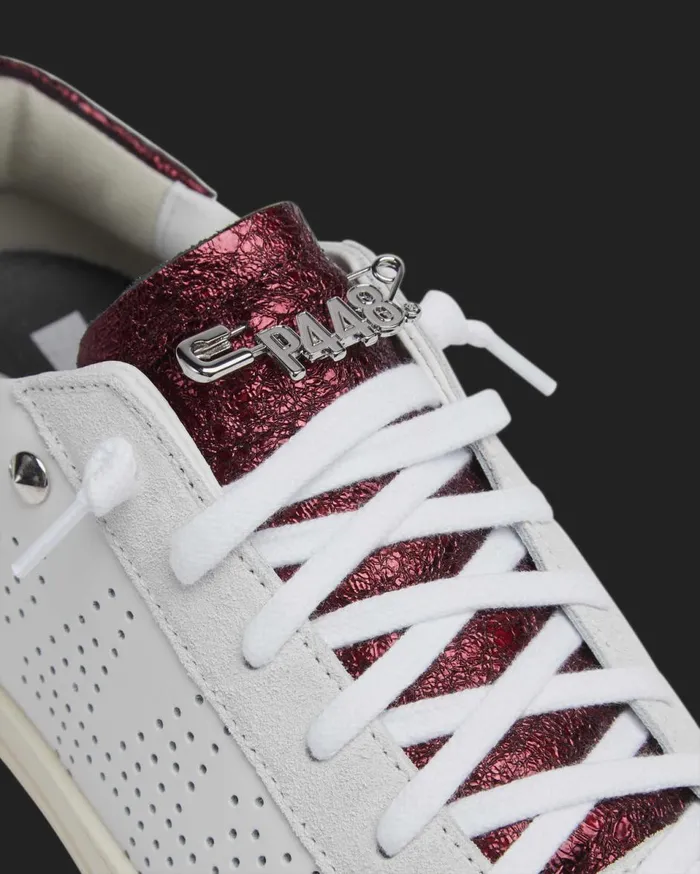 Women Low Tops P448 John MaroonStud Women Low Tops P448 John MaroonStud