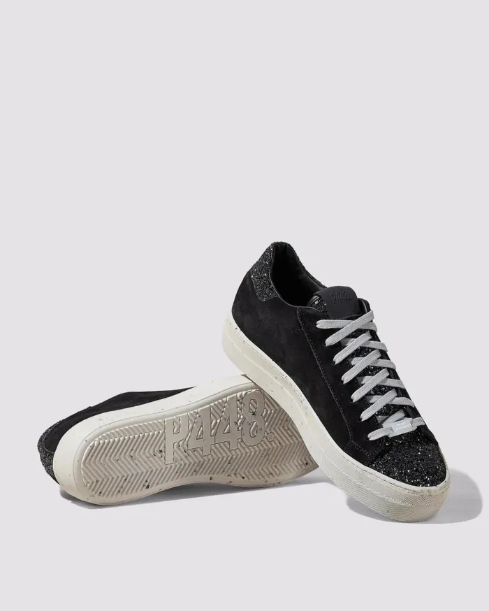 Women Low Tops P448 Thea Recycled BlackGun