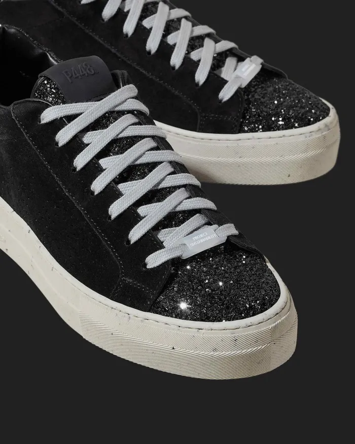Women Low Tops P448 Thea Recycled BlackGun