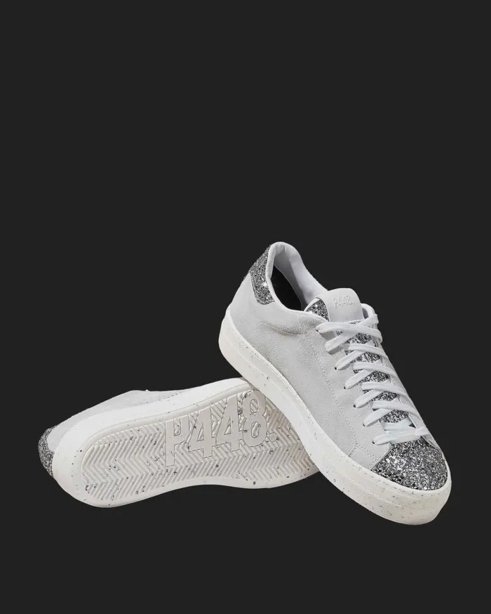 Women Low Tops P448 Thea Recycled WhiteSilver