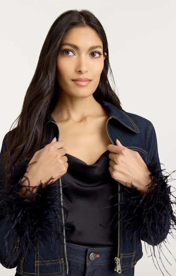 Women Luca Jacket Indigo Cinq Sept Jackets