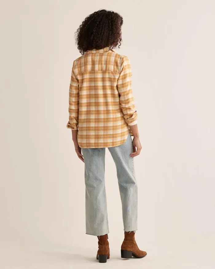 Women MADISON DOUBLEBRUSHED FLANNEL SHIRT Turquoise Multi Plaid Pendleton Shirts and Blouses