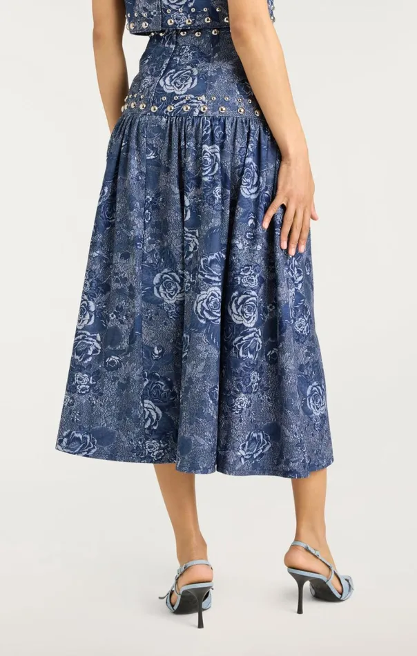 Women Maia Skirt Indigomulti Cinq Sept Skirts