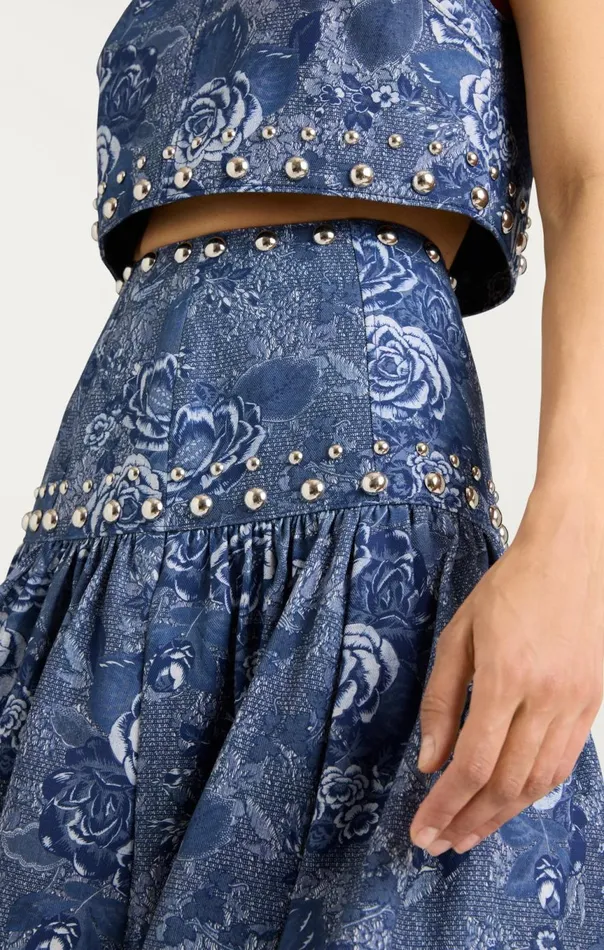 Women Maia Skirt Indigomulti Cinq Sept Skirts
