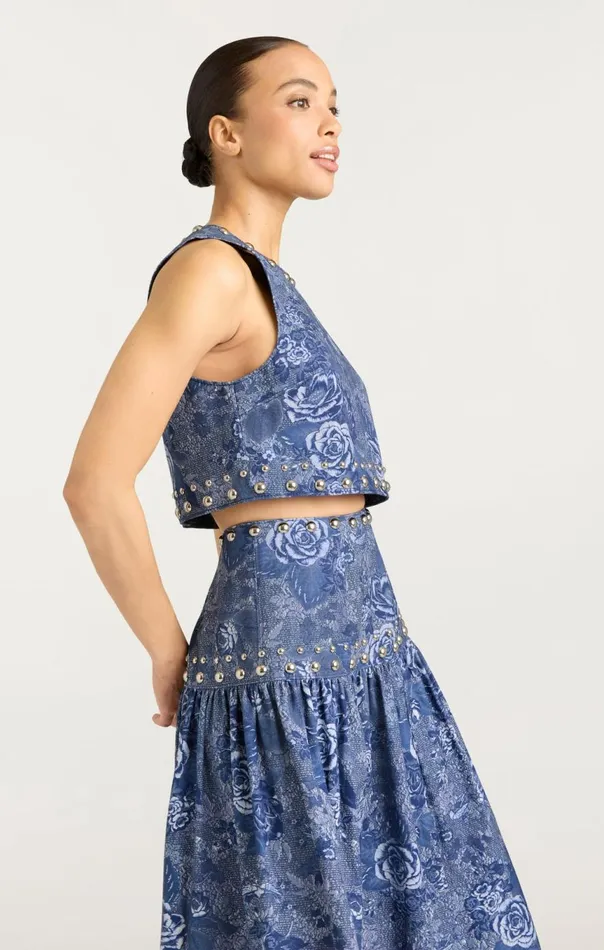 Women Maia Top Indigomulti Cinq Sept Tank Tops and Camisoles