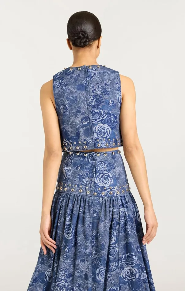 Women Maia Top Indigomulti Cinq Sept Tank Tops and Camisoles