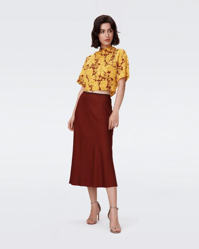 Women Malik Skirt Chestnut DVF Skirts