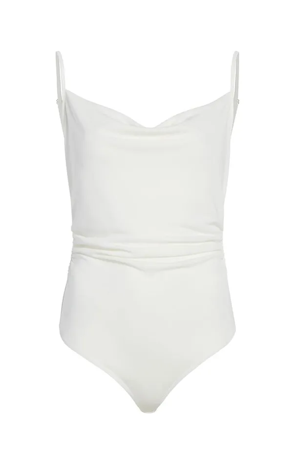 Women Marta Bodysuit Ivory Cinq Sept Tank Tops and Camisoles
