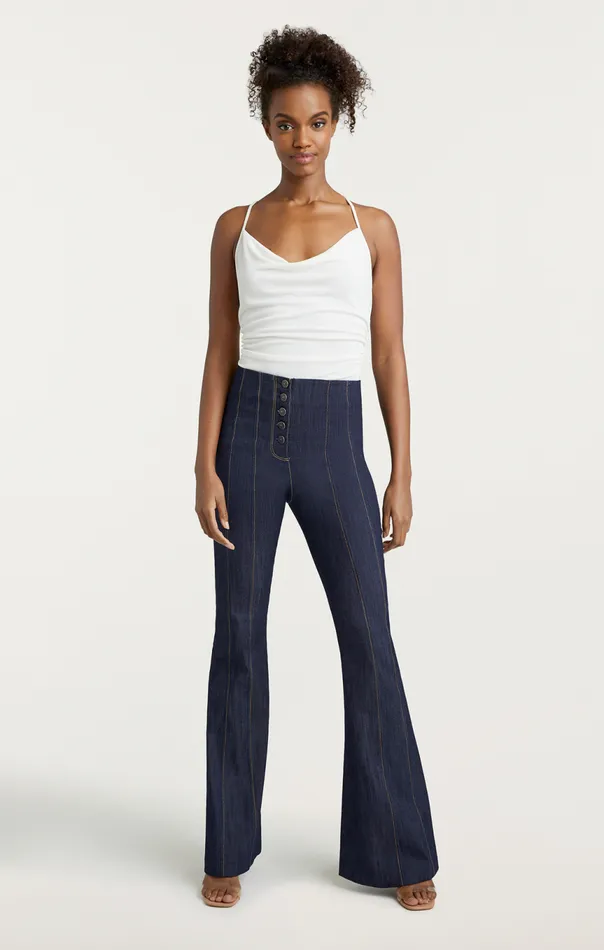Women Marta Bodysuit Ivory Cinq Sept Tank Tops and Camisoles