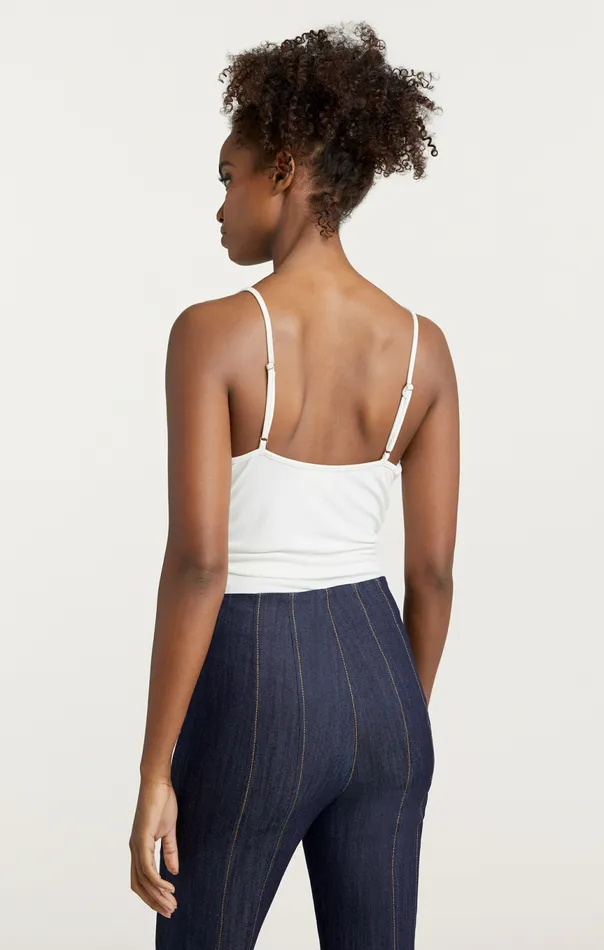 Women Marta Bodysuit Ivory Cinq Sept Tank Tops and Camisoles