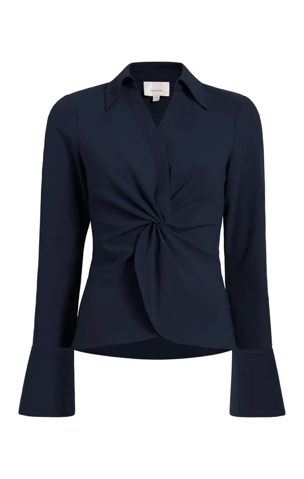 Women Mckenna Top Navy Cinq Sept Long Sleeve Tops