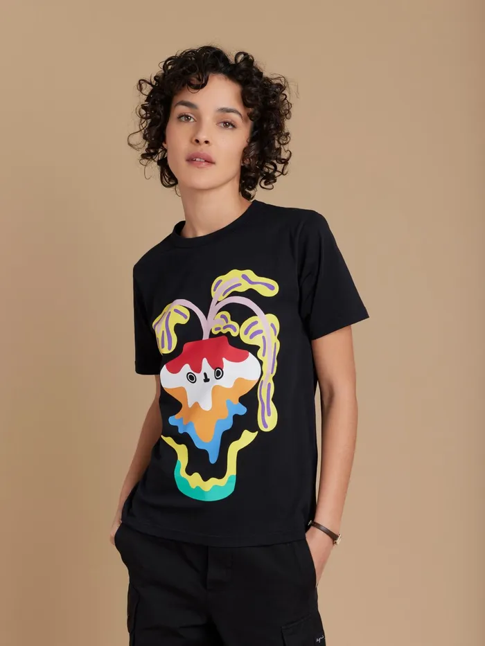 WomenMen Agns B Artist039s Collection Black Le Mixte Tshirt Artist Zoie Lam